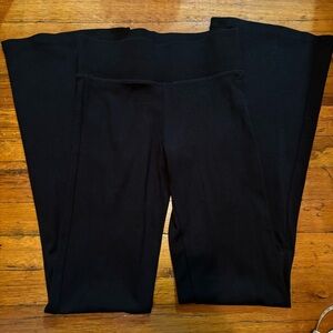 bershka low rise black flare pants
